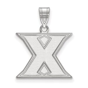 10k White Gold Xavier U. Medium Initial X Pendant